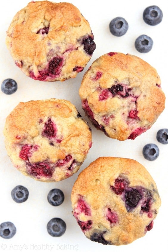 6. Maple Mixed Berry Muffins