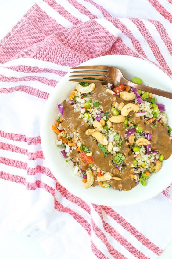 9. Crunchy Veggie Quinoa Salad