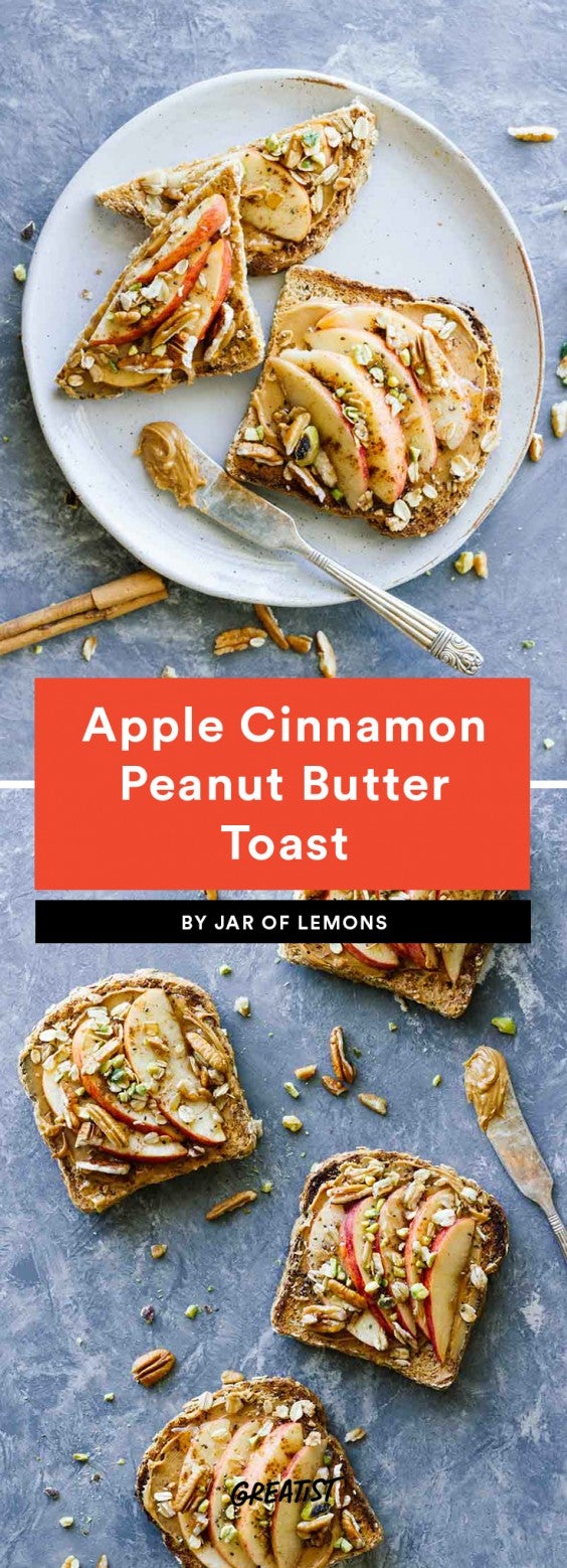 Apple Cinnamon Peanut Butter Toast