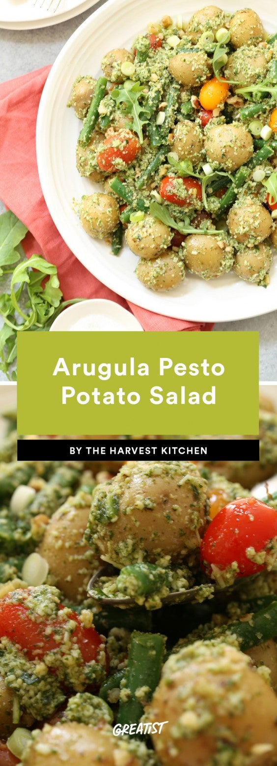 7. Arugula Pesto Potato Salad