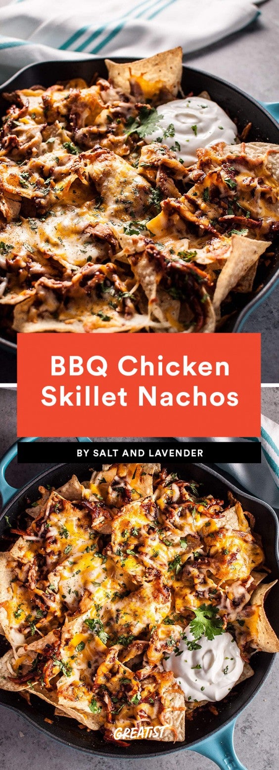 BBQ Chicken Skillet Nachos Recipe