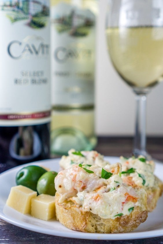 4. Crusty Baguette With Seafood Spread
