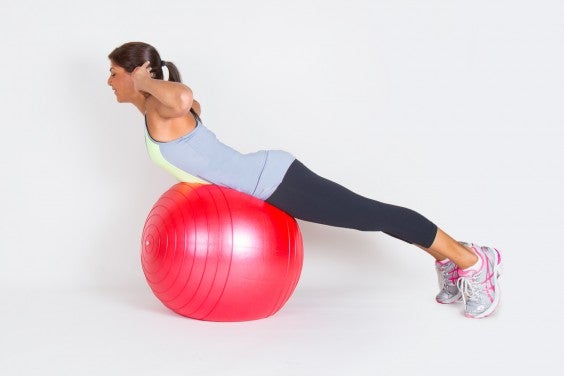 yoga with yoga ball