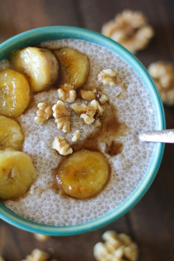 Bananas Foster Chia Seed Pudding