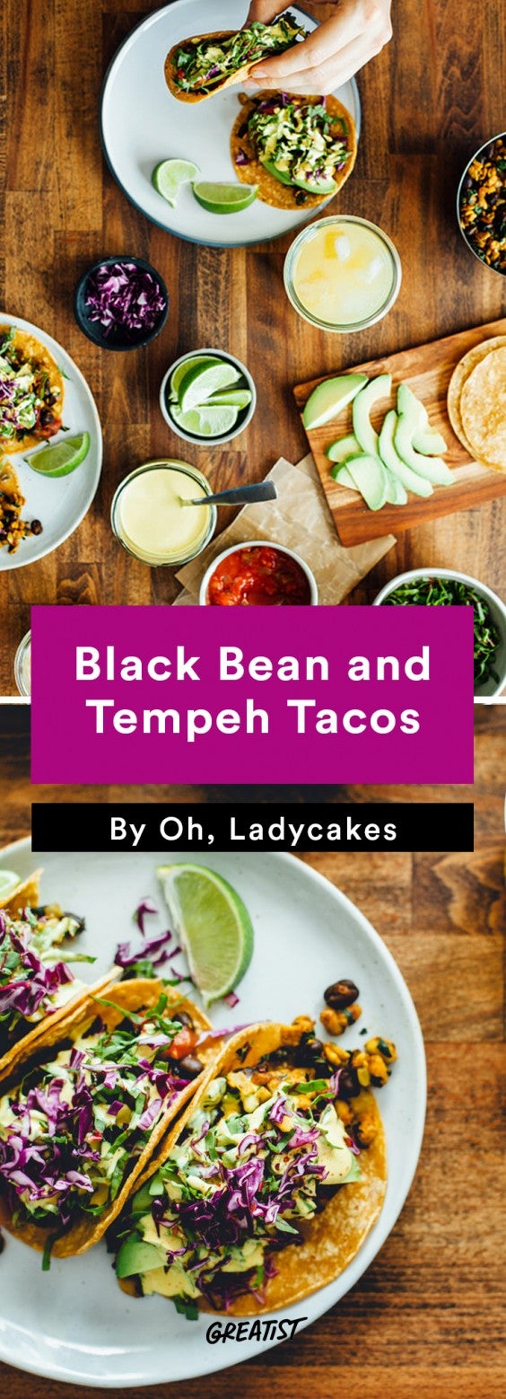 oh ladycakes: Black Bean and Tempeh Tacos