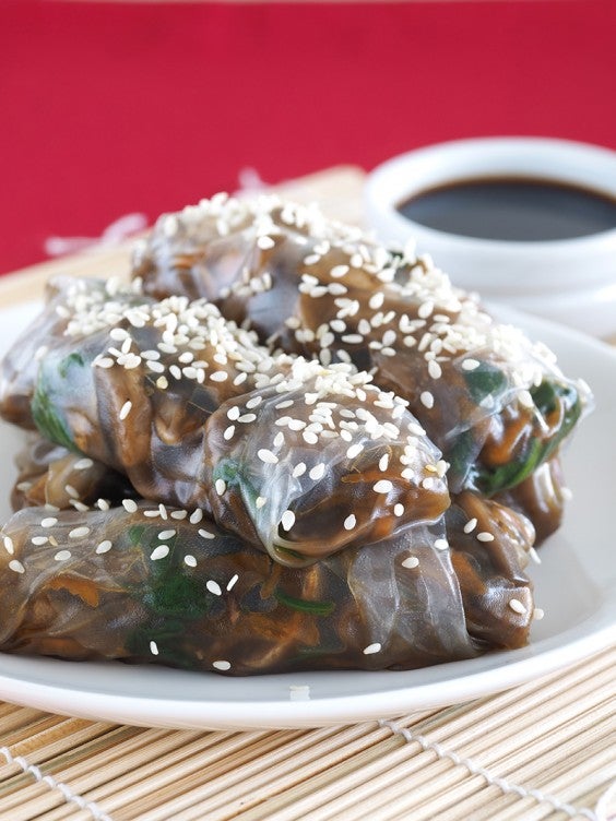 18. Mushroom Rice Paper Rolls
