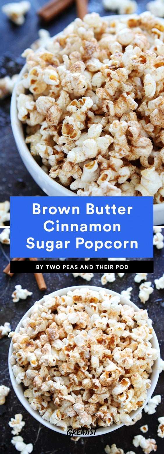 Brown Butter Cinnamon Sugar Popcorn