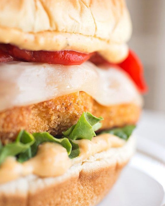 Crispy Cauliflower Burger