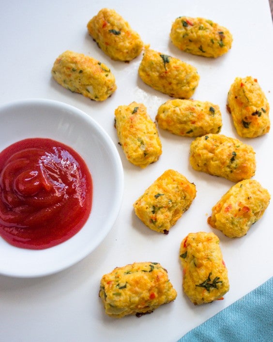 Baked Cauliflower Tots