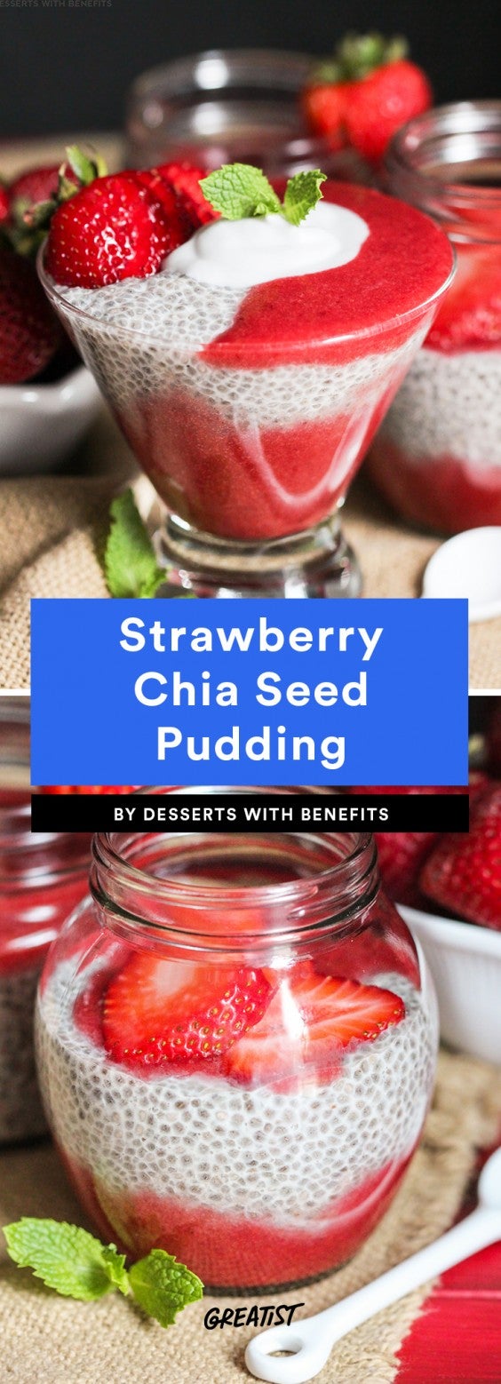 Strawberry Chia Seed Pudding