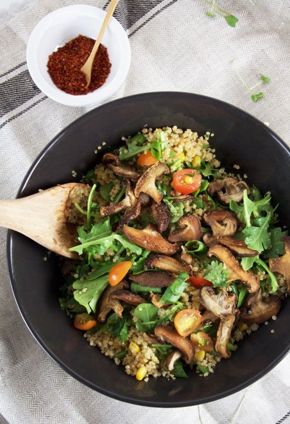 8. Quinoa and Shiitake Mushroom Salad