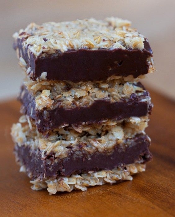 25. Oatmeal Chocolate Fudge Bars