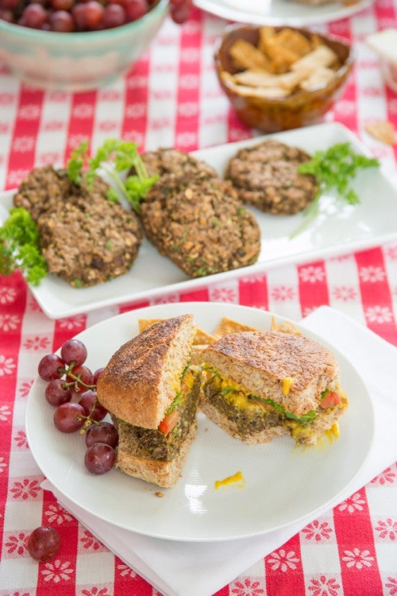 12. Plant Strong Lentil Chia Burgers