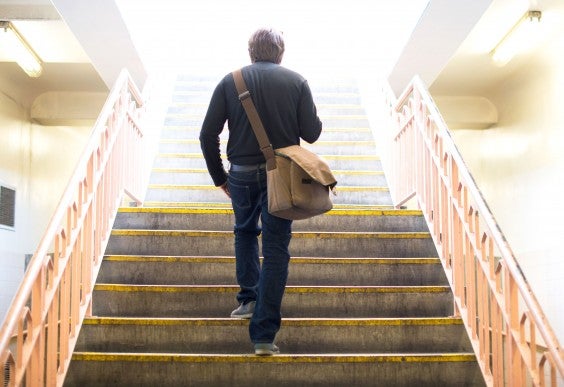 Man Climbing Stairs