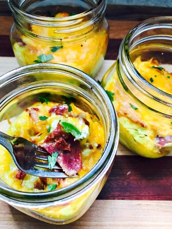 7. Mason Jar Egg Casserole