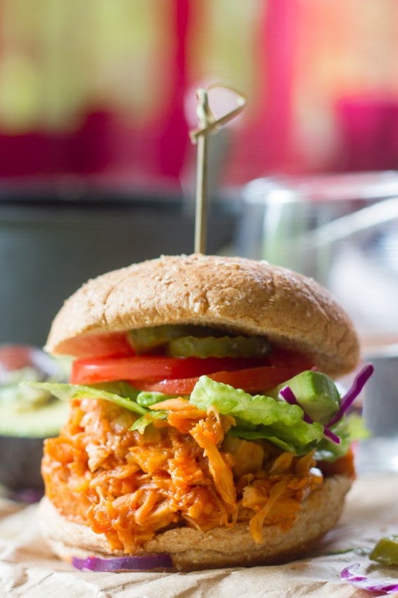 9. Maple Buffalo Pulled Jackfruit Sandwiches