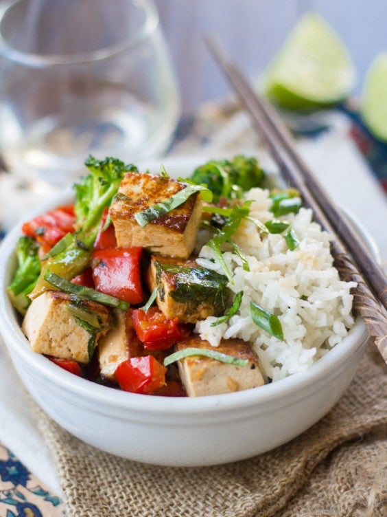4. Thai Basil Tofu Stir-Fry