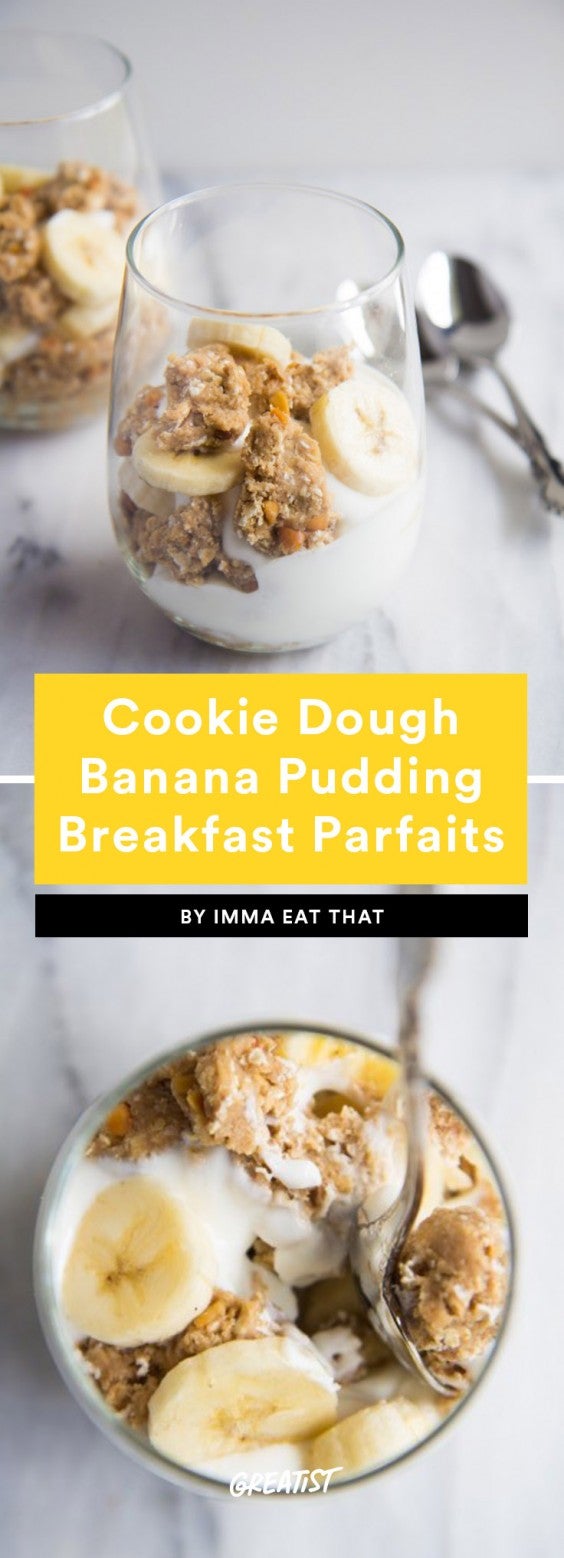 6. Cookie Dough Banana Pudding Breakfast Parfaits