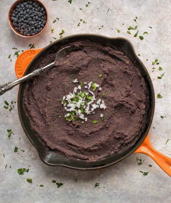 12. Instant Pot Refried Black Beans