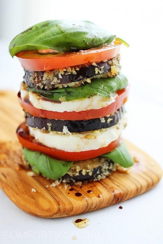 Cooking For Two: Crispy Eggplant Caprese Stacks Recipe