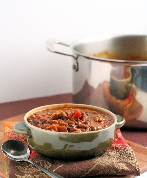 19. Halloween Pumpkin Black Bean Chili