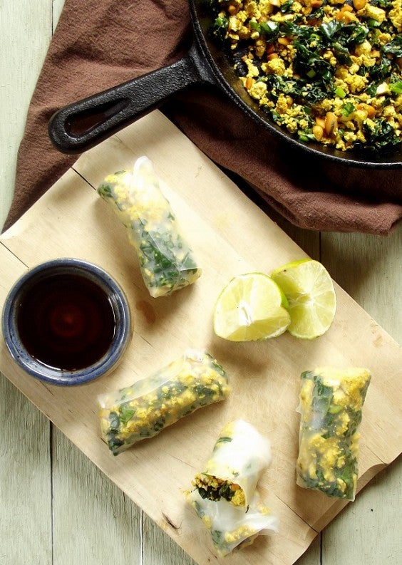 Tofu Recipes: Curry Tofu Autumn Rolls