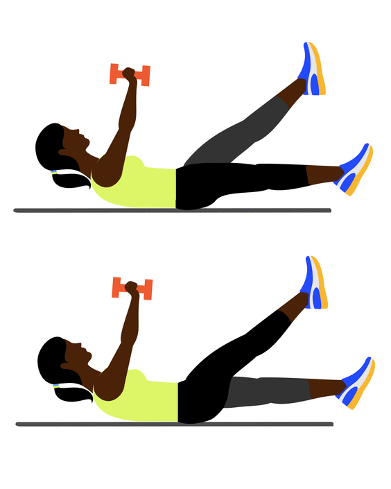 A Dumbbell Workout You Can Do Entirely on the Floor