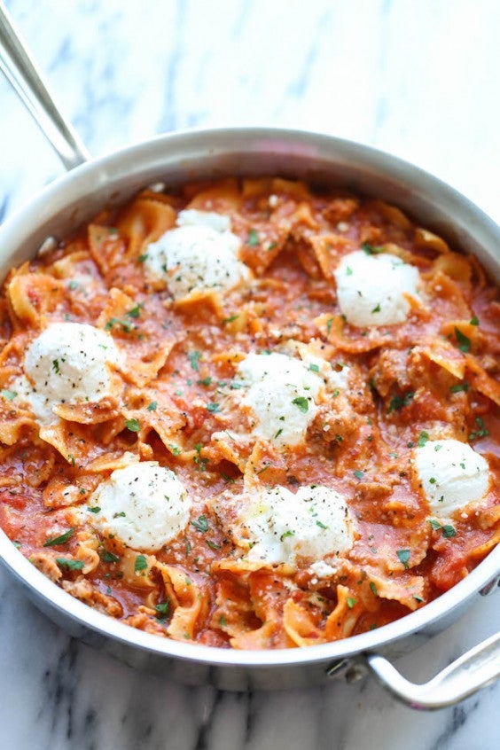 19. Easy One-Pot Lasagna