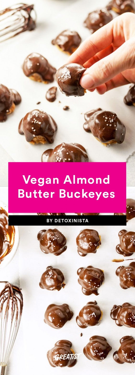1. Vegan Almond Butter Buckeyes