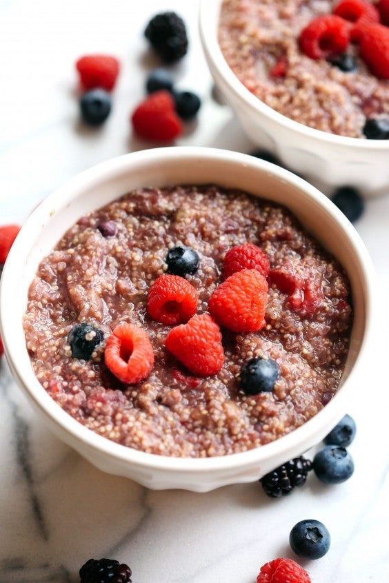 2. Slow-Cooker Berry Breakfast Quinoa
