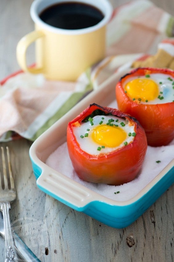 Paleo Snacks: Egg Stuffed Peppers