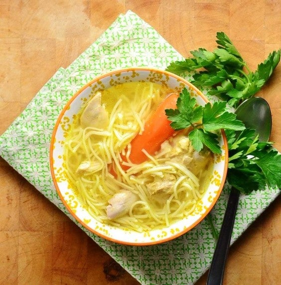 20. Simple Homemade Chicken Noodle Rosol Soup