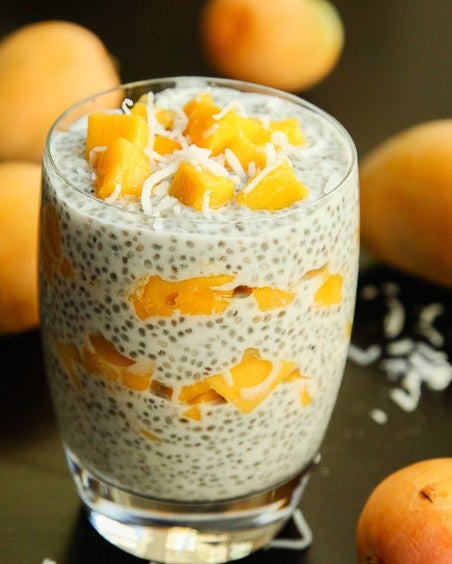 Fresh Mango Coconut Chia Seed Parfait