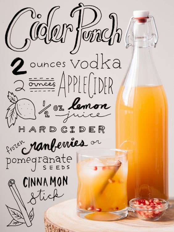 fall cocktail: Cider Punch