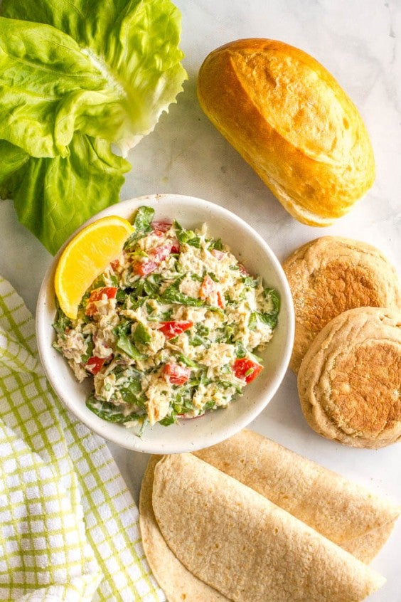 10. Tuna Spinach Salad