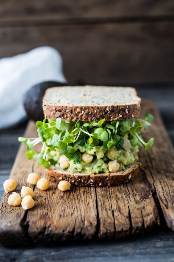 10. Smashed Chickpea Avocado Sandwich