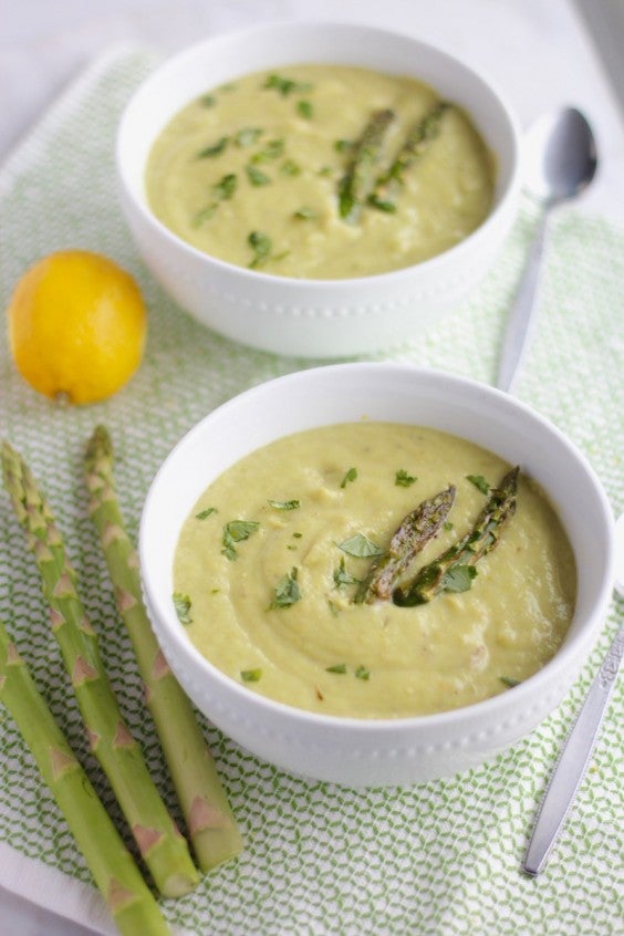 21. Instant Pot Roasted Asparagus Soup