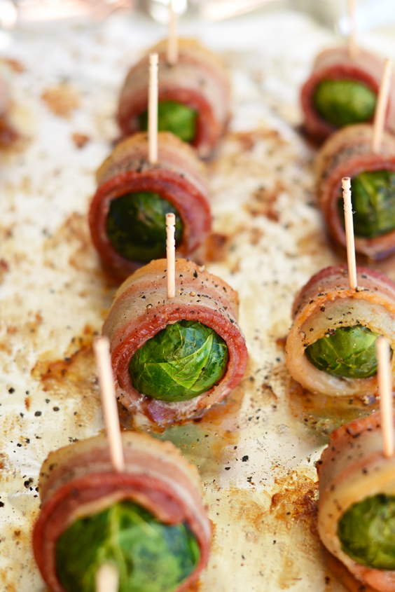 14. Bacon-Wrapped Brussels Sprouts