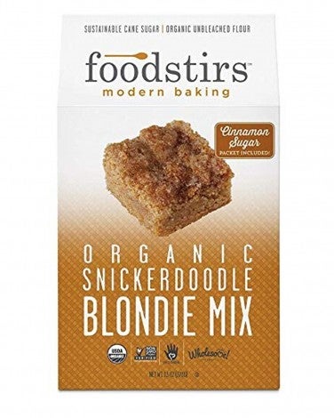 3. Foodstirs Organic Snickerdoodle Blondie Mix