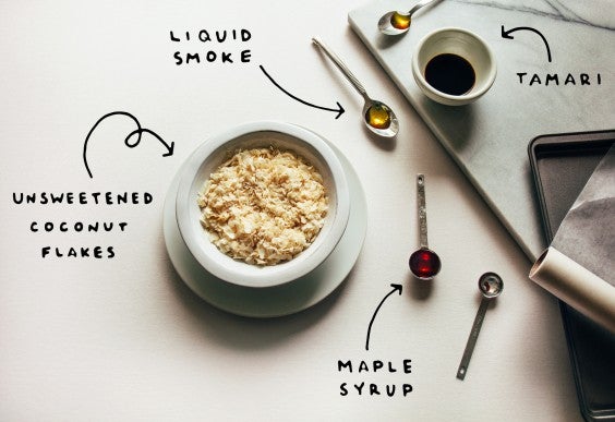 coconut bacon: ingredients