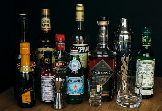 bar cart: table