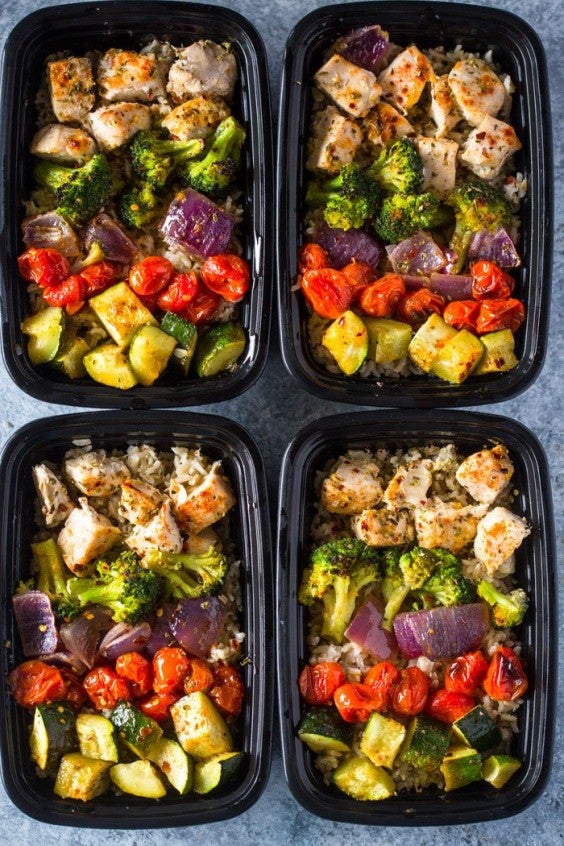 1. Healthy Roasted Chicken and Veggies