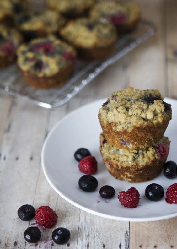 5. Gluten-Free Mixed Berry Chia Muffins