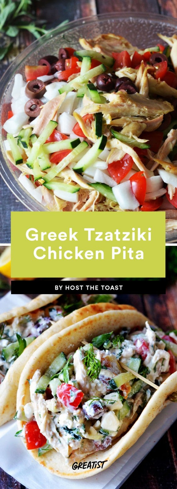 Greek Tzatziki Chicken Pita