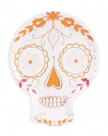 Sugar skull plate