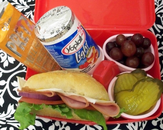 Ham and Swiss Bento