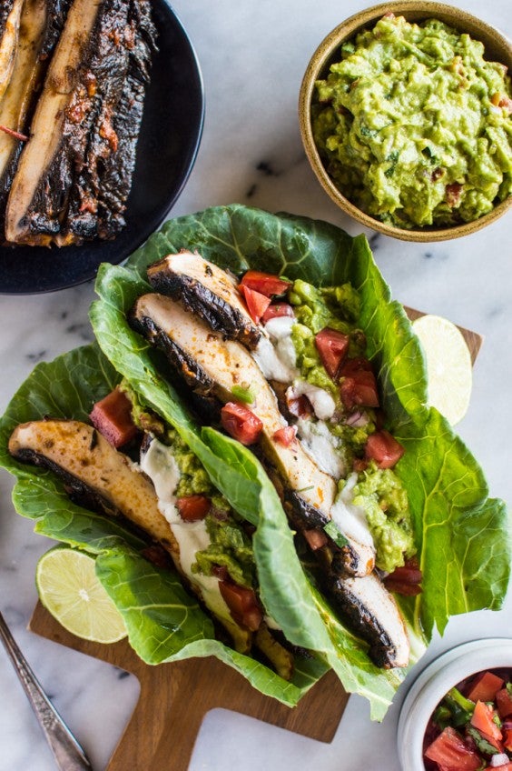 22. Harissa Portobello Mushroom “Tacos”