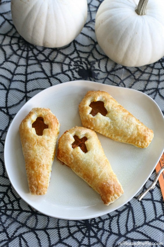 2. Pumpkin Pie Puff Pastry Coffins