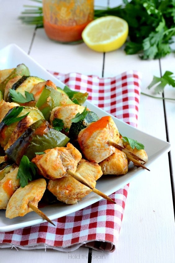 7. Buffalo Chicken Skewers