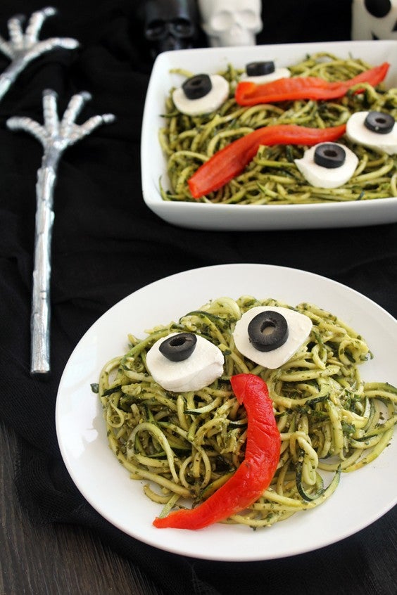 13. Spooky Green Monster Zucchini Noodles